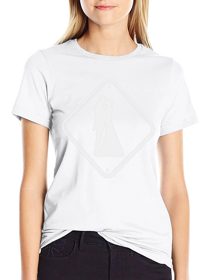 Wedding Ahead T-Shirt - Black Crew Neck Tee