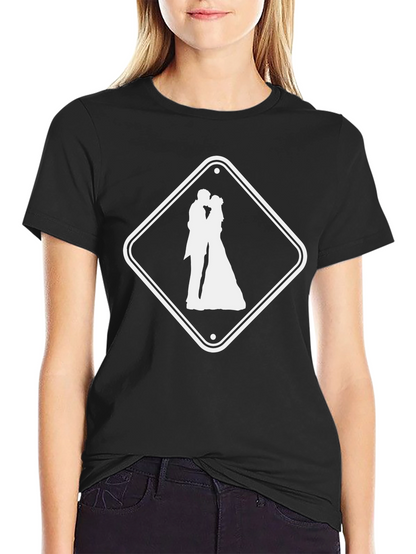 Wedding Ahead T-Shirt - Black Crew Neck Tee