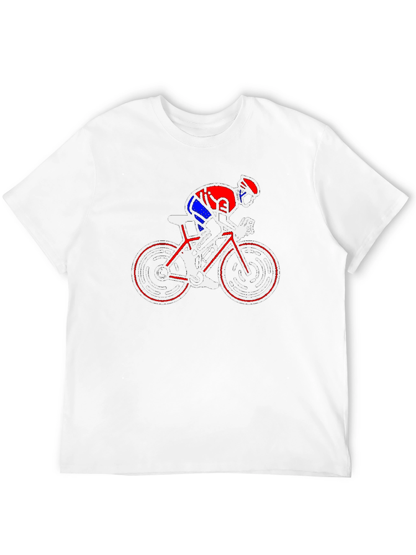 Cycling Graphic T-Shirt - Bike Rider Design