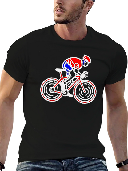 Cycling Graphic T-Shirt - Bike Rider Design