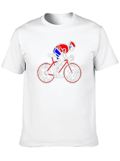 Cycling Graphic T-Shirt - Bike Rider Design