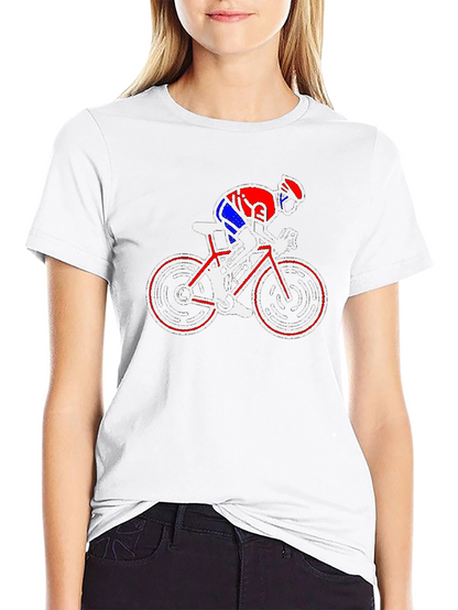 Cycling Graphic T-Shirt - Bike Rider Design