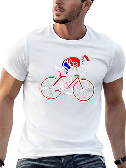 Cycling Graphic T-Shirt - Bike Rider Design