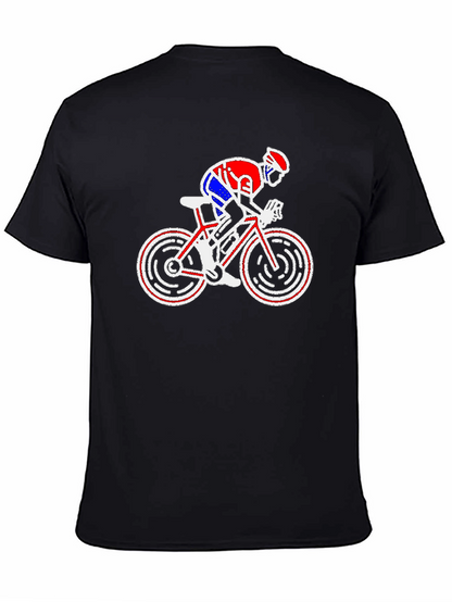 Cycling Graphic T-Shirt - Bike Rider Design