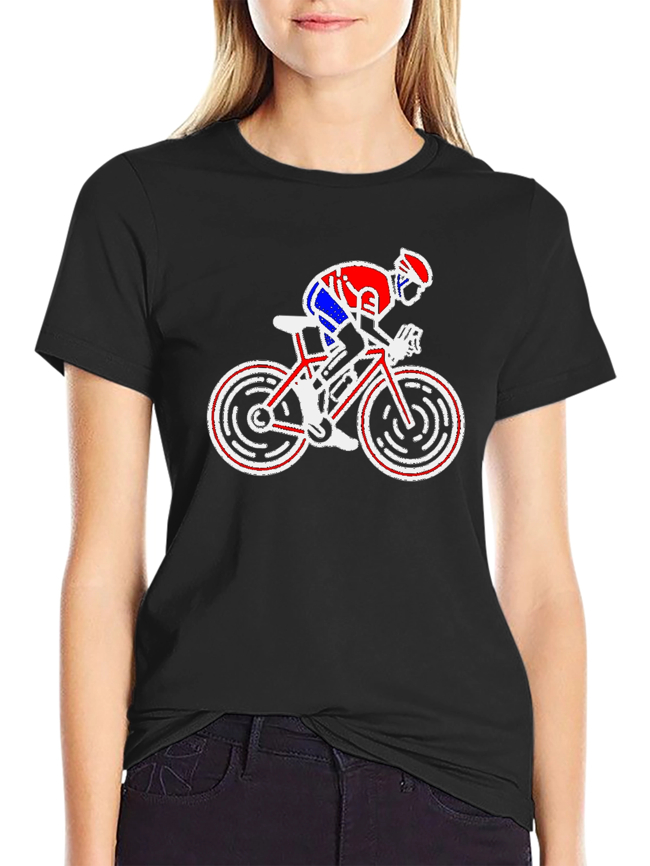 Cycling Graphic T-Shirt - Bike Rider Design