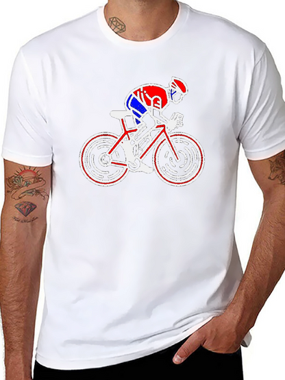 Cycling Graphic T-Shirt - Bike Rider Design
