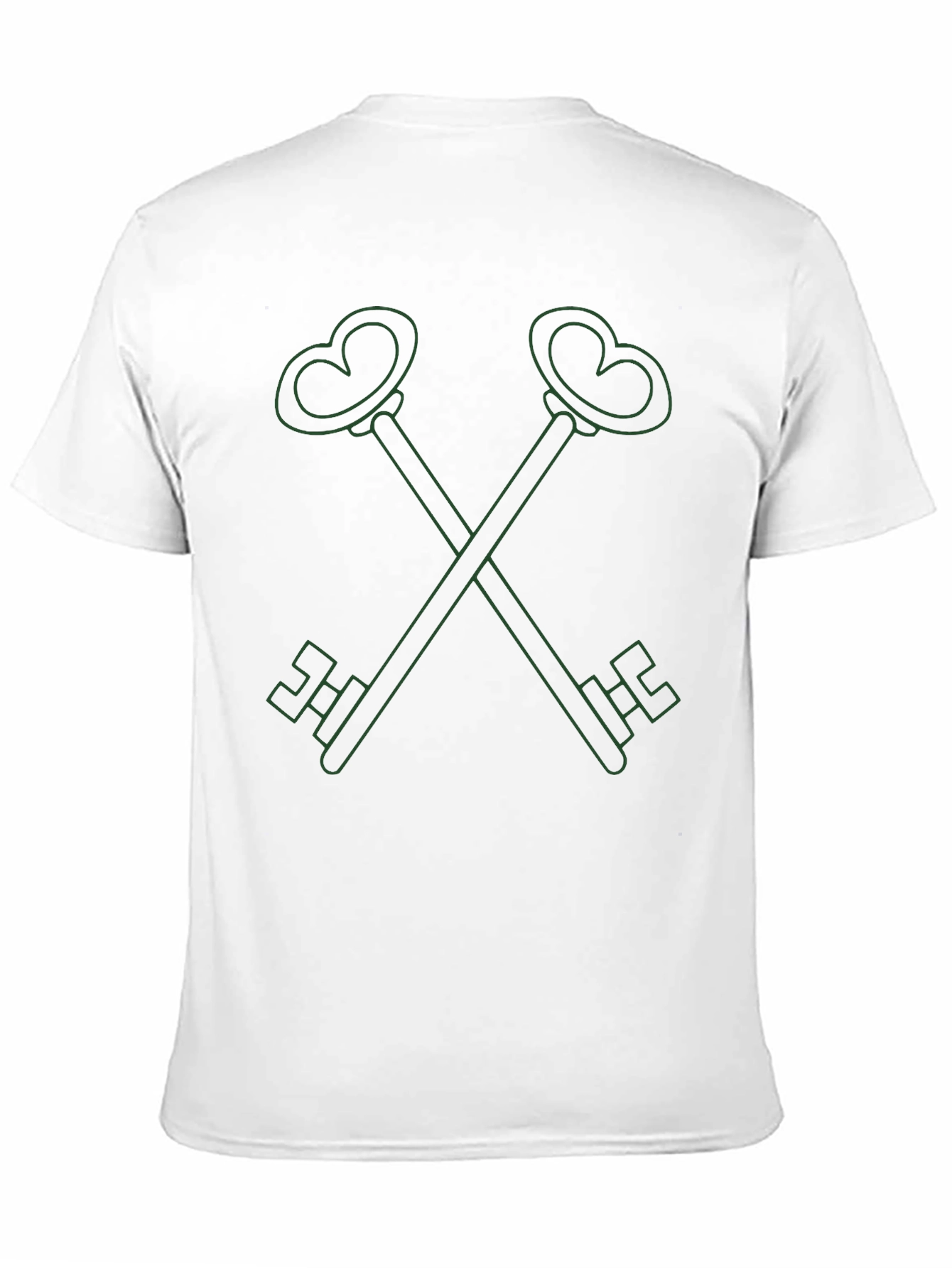 Heart Key Graphic Tee - Stylish Comfort