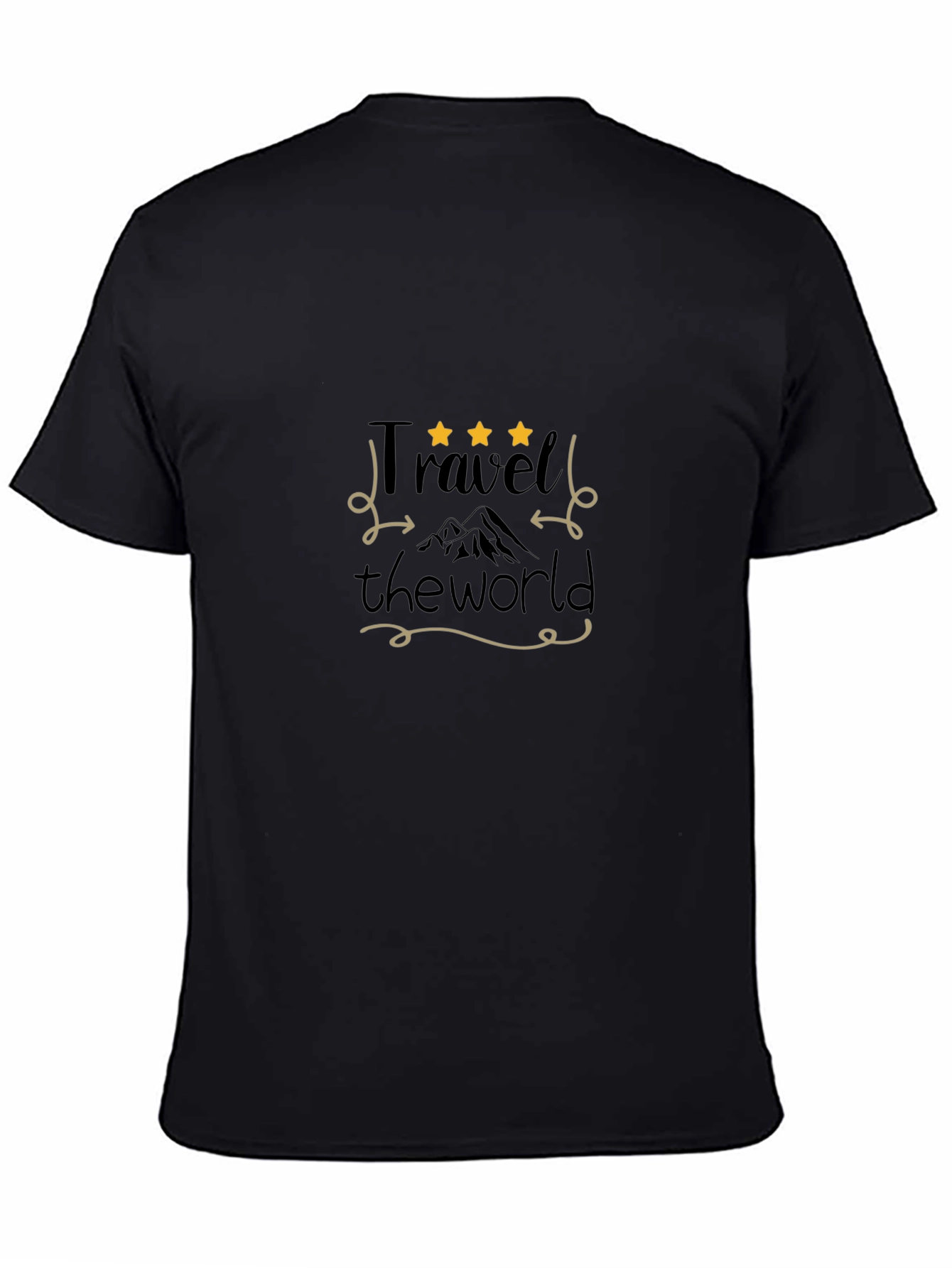 Travel the World Black Graphic Tee