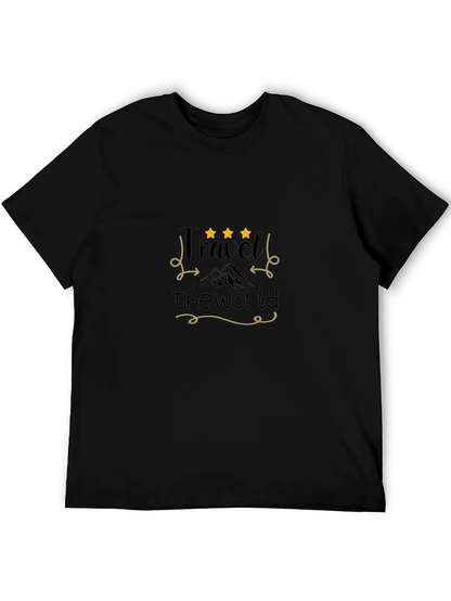 Travel the World Black Graphic Tee
