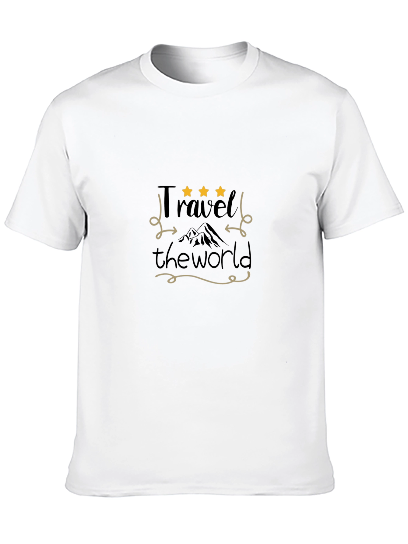 Travel the World Black Graphic Tee