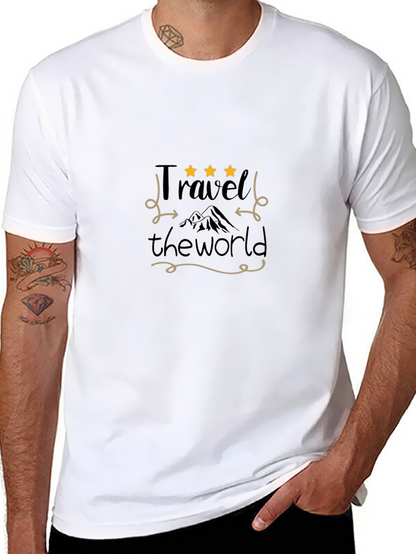 Travel the World Black Graphic Tee