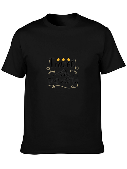 Travel the World Black Graphic Tee