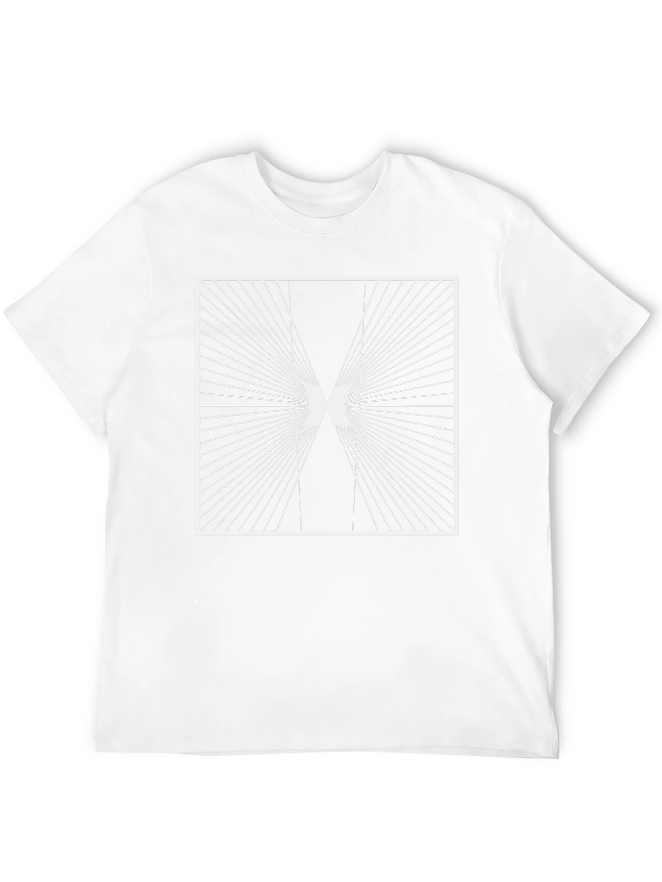 Geometric Optical Illusion Graphic T-Shirt
