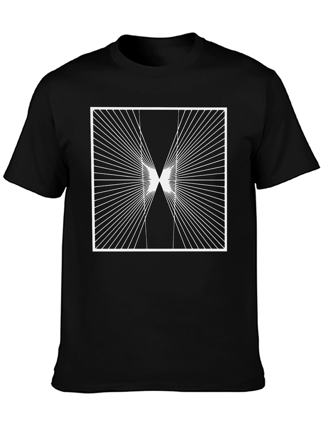 Geometric Optical Illusion Graphic T-Shirt
