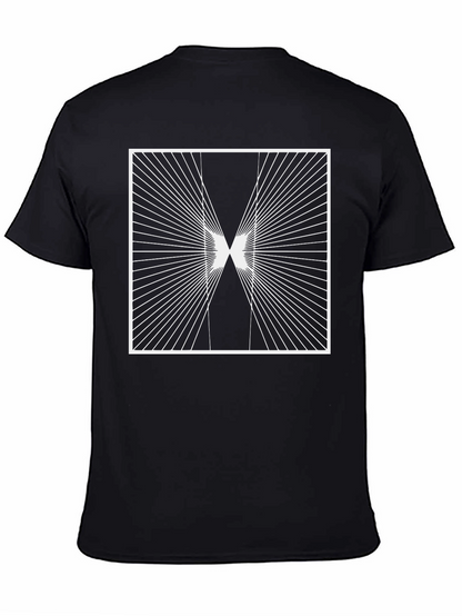 Geometric Optical Illusion Graphic T-Shirt
