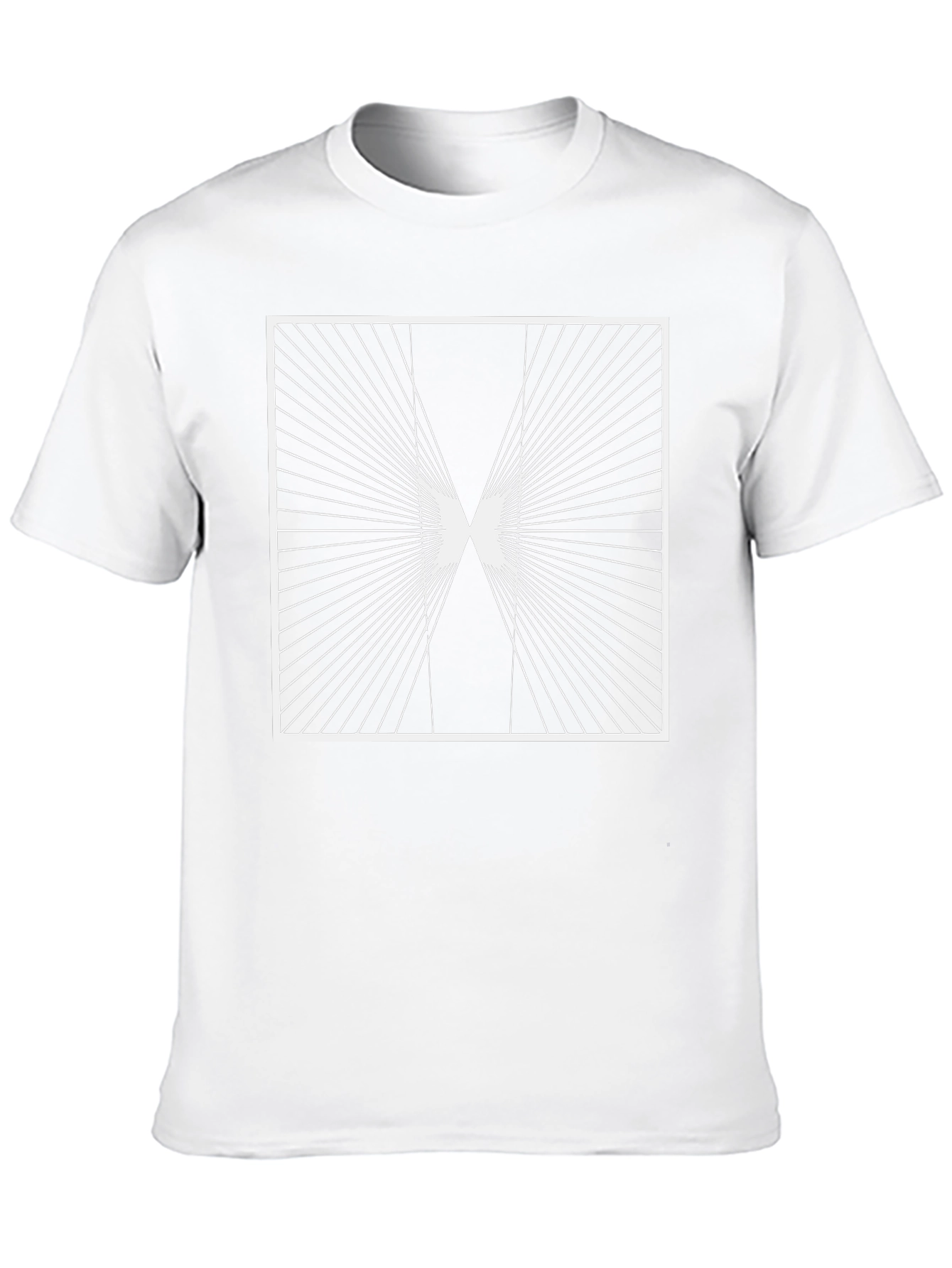 Geometric Optical Illusion Graphic T-Shirt
