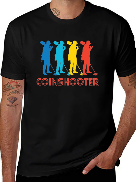 Coinshooter Retro Style Black T-Shirt