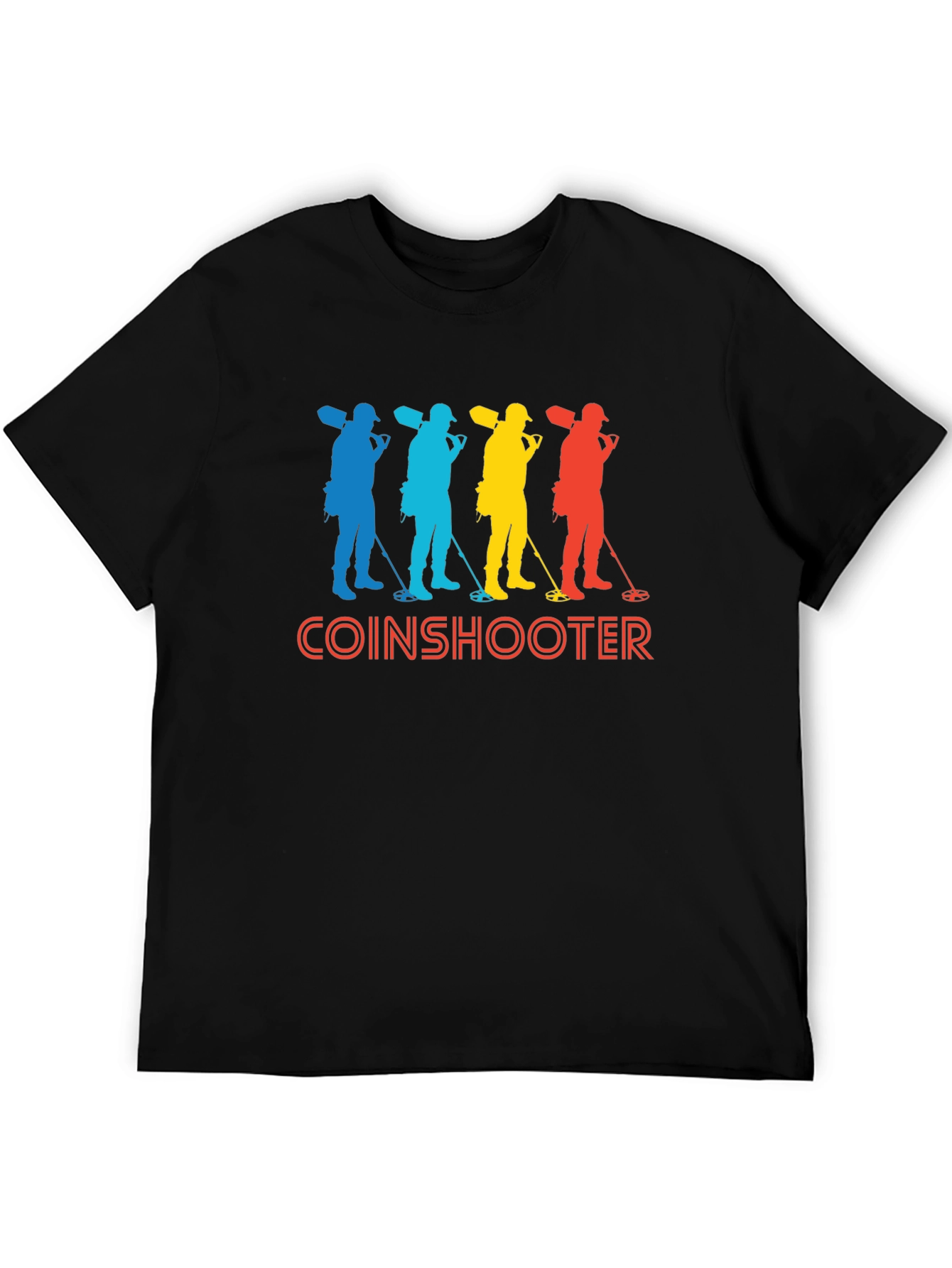 Coinshooter Retro Style Black T-Shirt