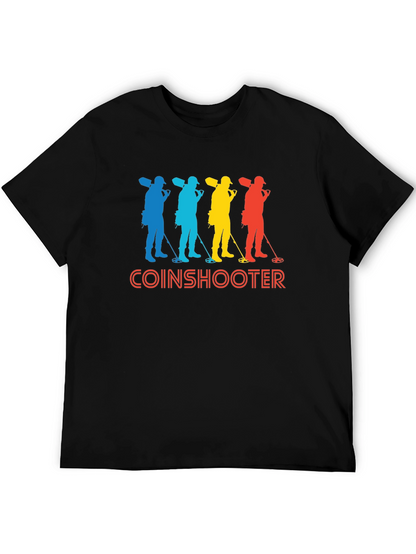 Coinshooter Retro Style Black T-Shirt