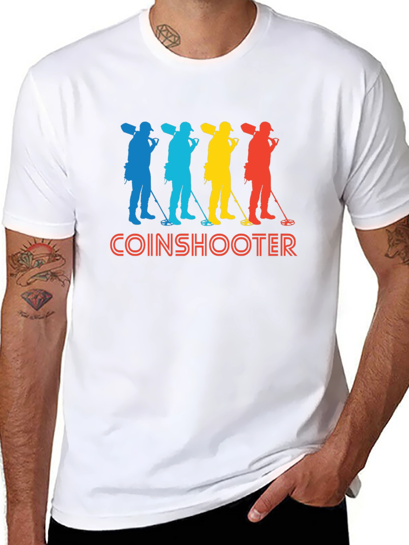 Coinshooter Retro Style Black T-Shirt