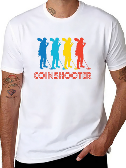 Coinshooter Retro Style Black T-Shirt