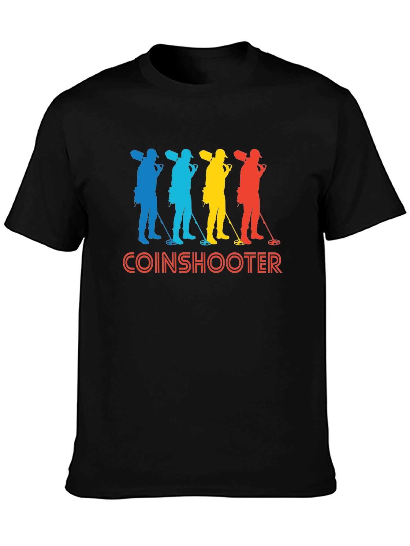 Coinshooter Retro Style Black T-Shirt