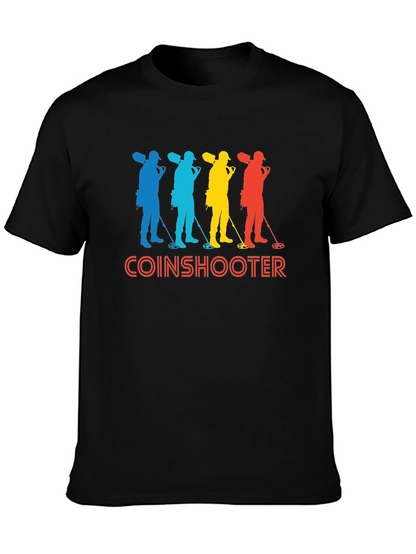 Coinshooter Retro Style Black T-Shirt