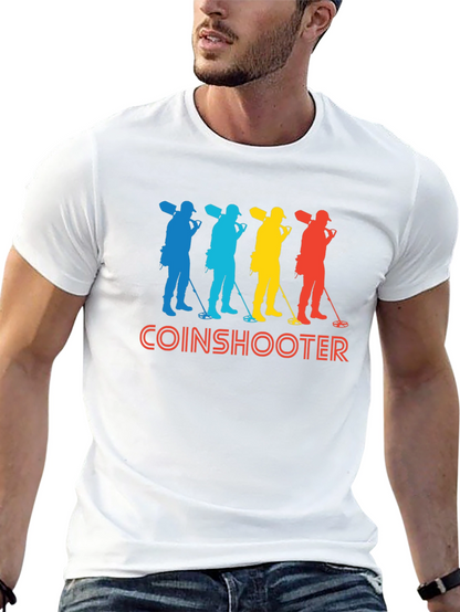 Coinshooter Retro Style Black T-Shirt