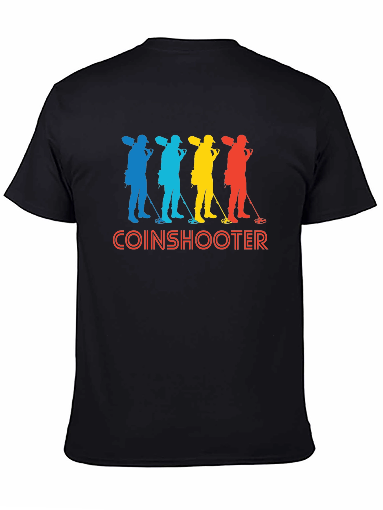Coinshooter Retro Style Black T-Shirt