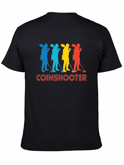 Coinshooter Retro Style Black T-Shirt