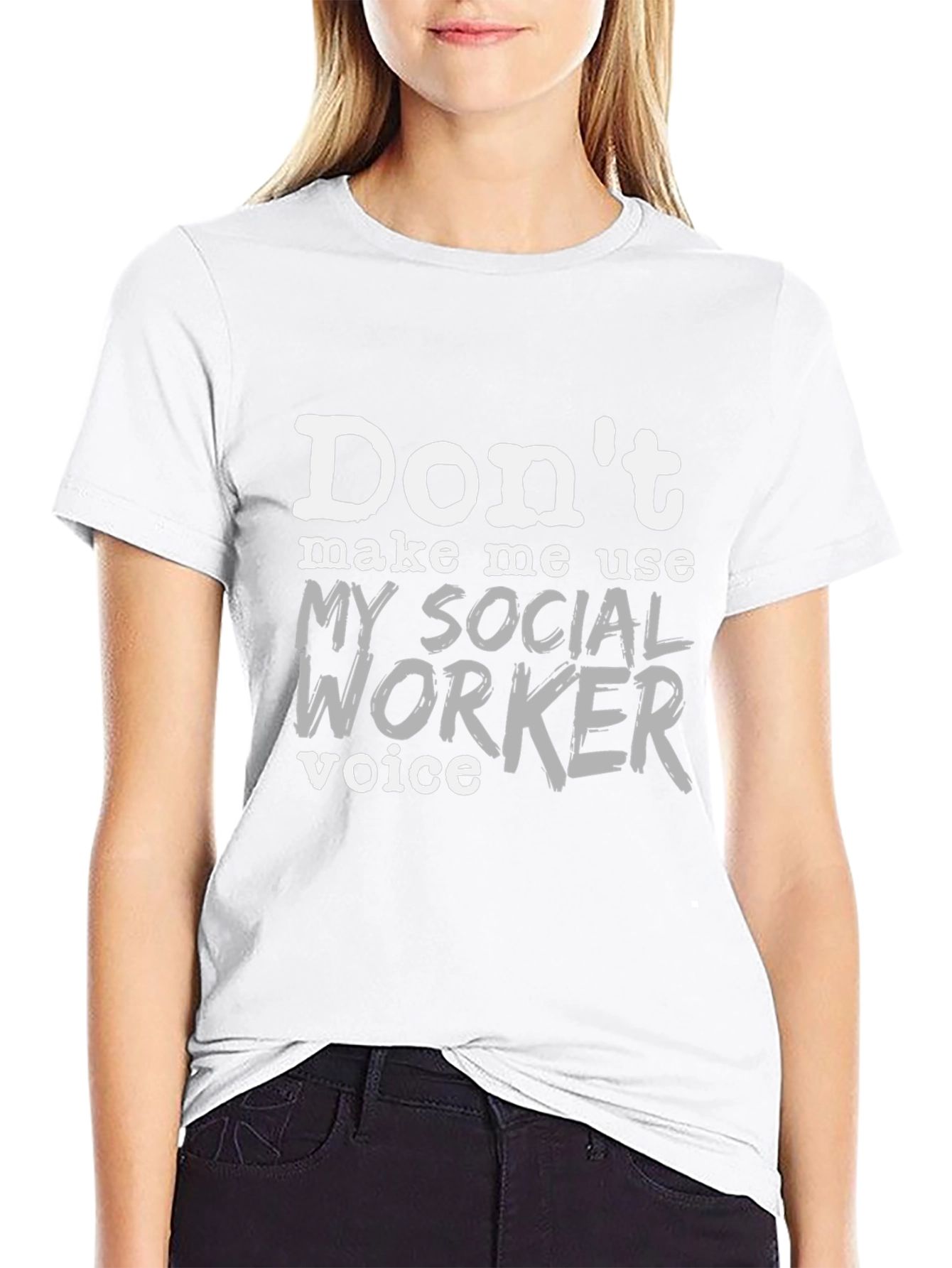 Social Worker Voice T-Shirt - Funny Profession Tee