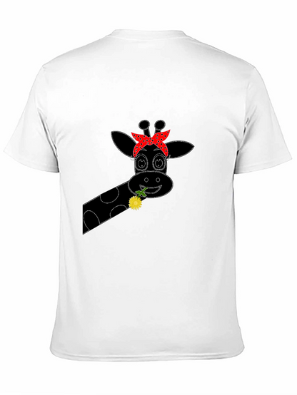 Giraffe Bandana Graphic Tee - Black