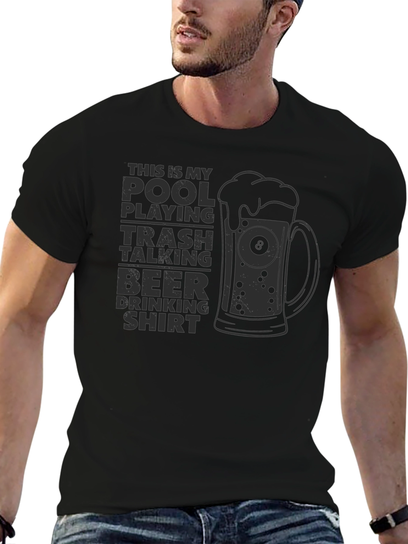 Pool Playing Trash Talking Beer Drinking Shirt