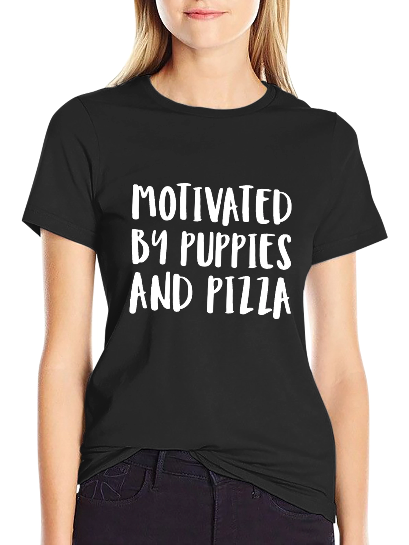 Motivated By Puppies and Pizza T-Shirt