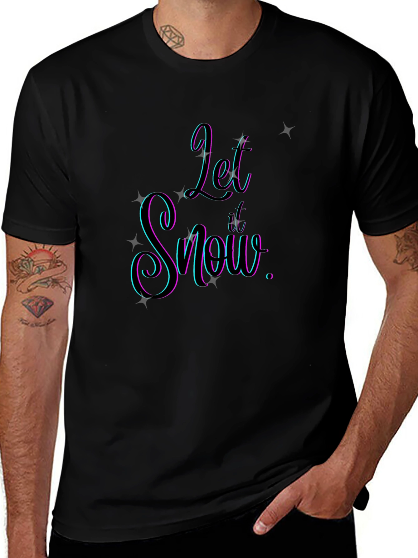 Let It Snow Graphic Tee - Stylish Holiday Apparel