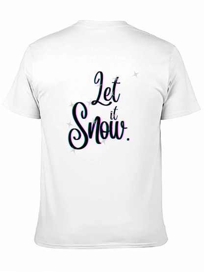 Let It Snow Graphic Tee - Stylish Holiday Apparel