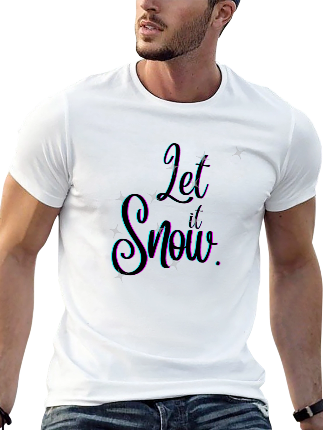 Let It Snow Graphic Tee - Stylish Holiday Apparel