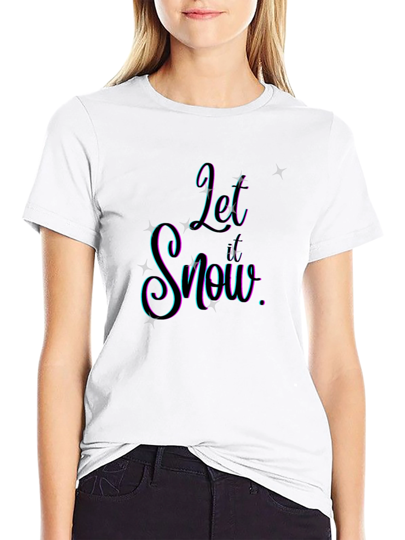 Let It Snow Graphic Tee - Stylish Holiday Apparel