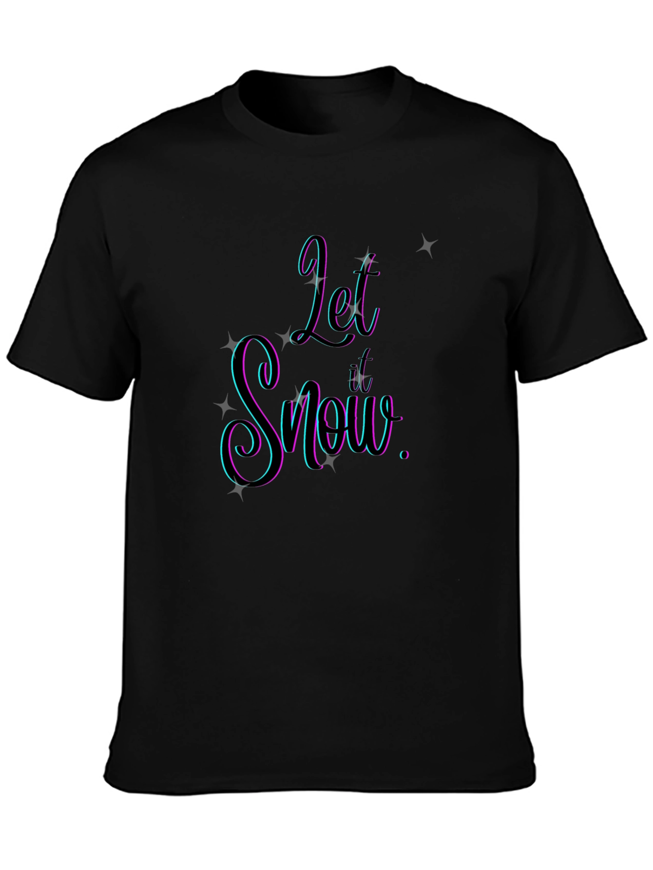 Let It Snow Graphic Tee - Stylish Holiday Apparel