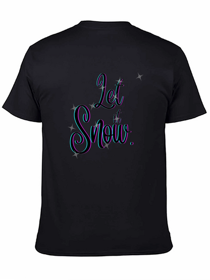 Let It Snow Graphic Tee - Stylish Holiday Apparel