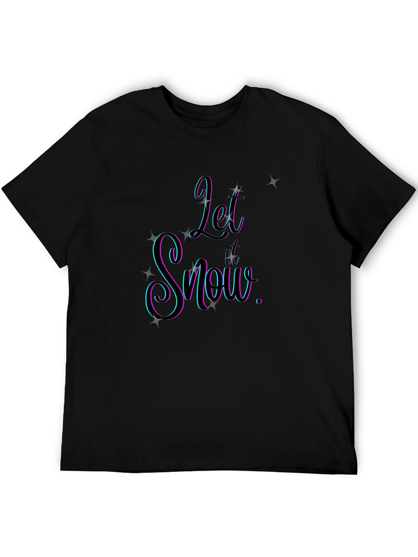 Let It Snow Graphic Tee - Stylish Holiday Apparel