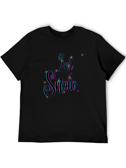 Let It Snow Graphic Tee - Stylish Holiday Apparel
