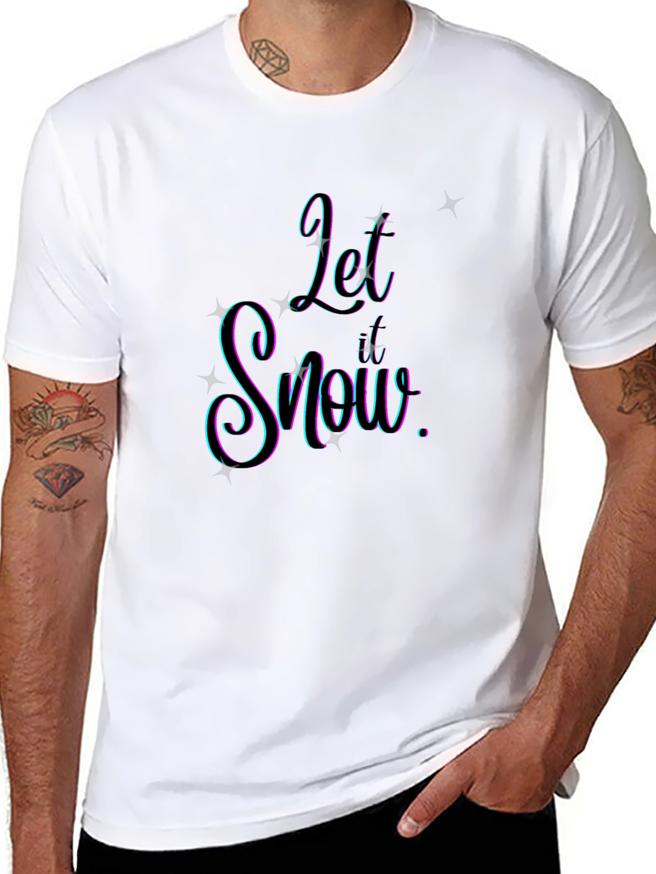 Let It Snow Graphic Tee - Stylish Holiday Apparel