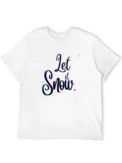 Let It Snow Graphic Tee - Stylish Holiday Apparel