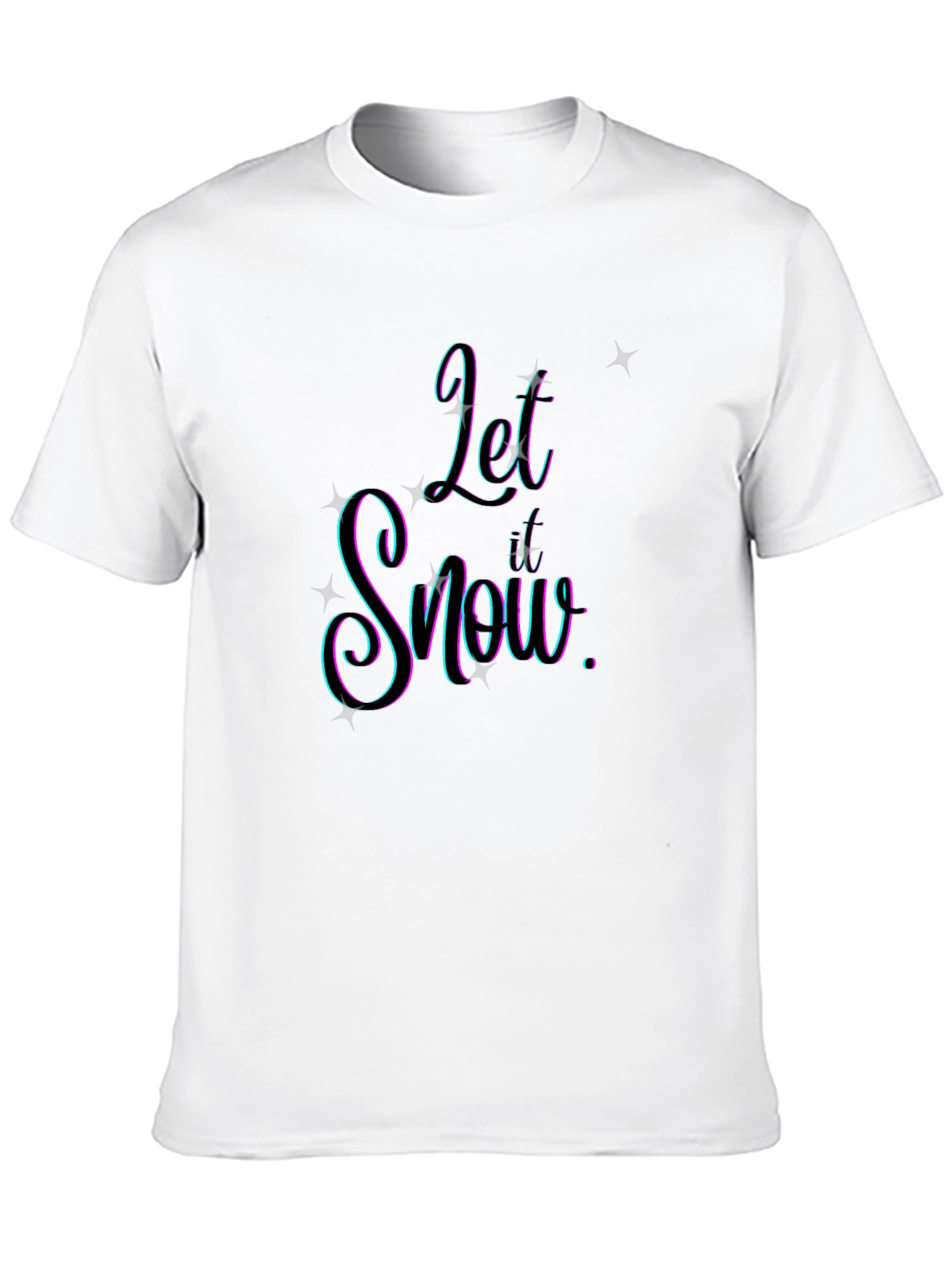Let It Snow Graphic Tee - Stylish Holiday Apparel