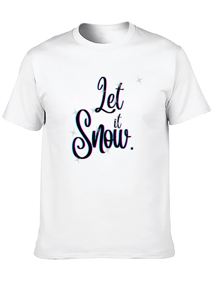 Let It Snow Graphic Tee - Stylish Holiday Apparel