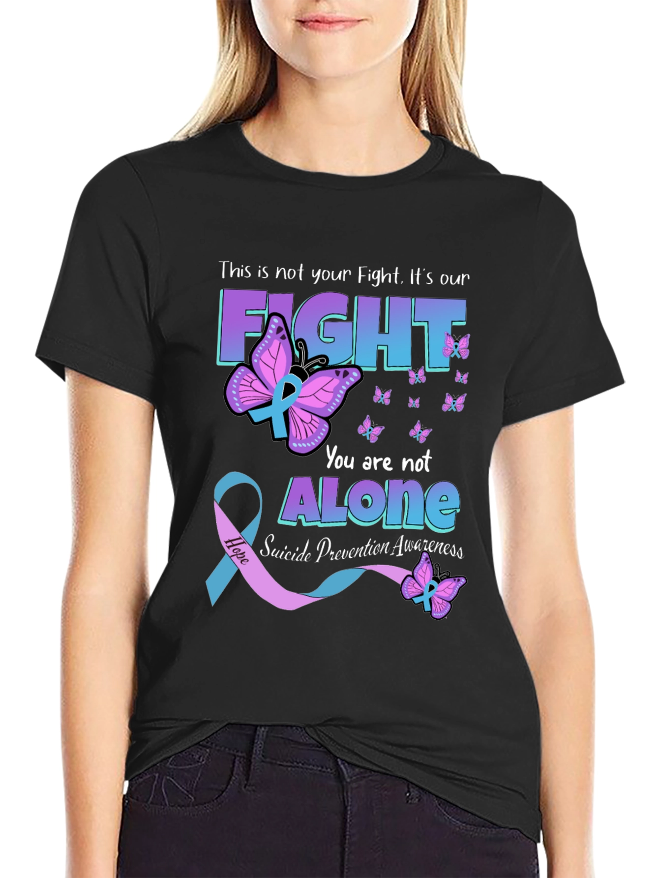 Suicide Prevention Awareness T-Shirt - You Are Not Alone