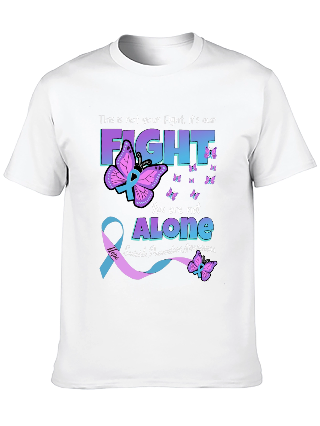 Suicide Prevention Awareness T-Shirt - You Are Not Alone