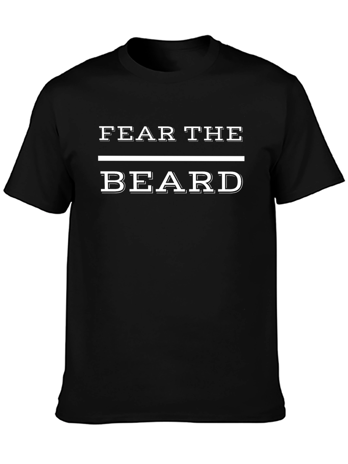 Fear the Beard Black Graphic Tee