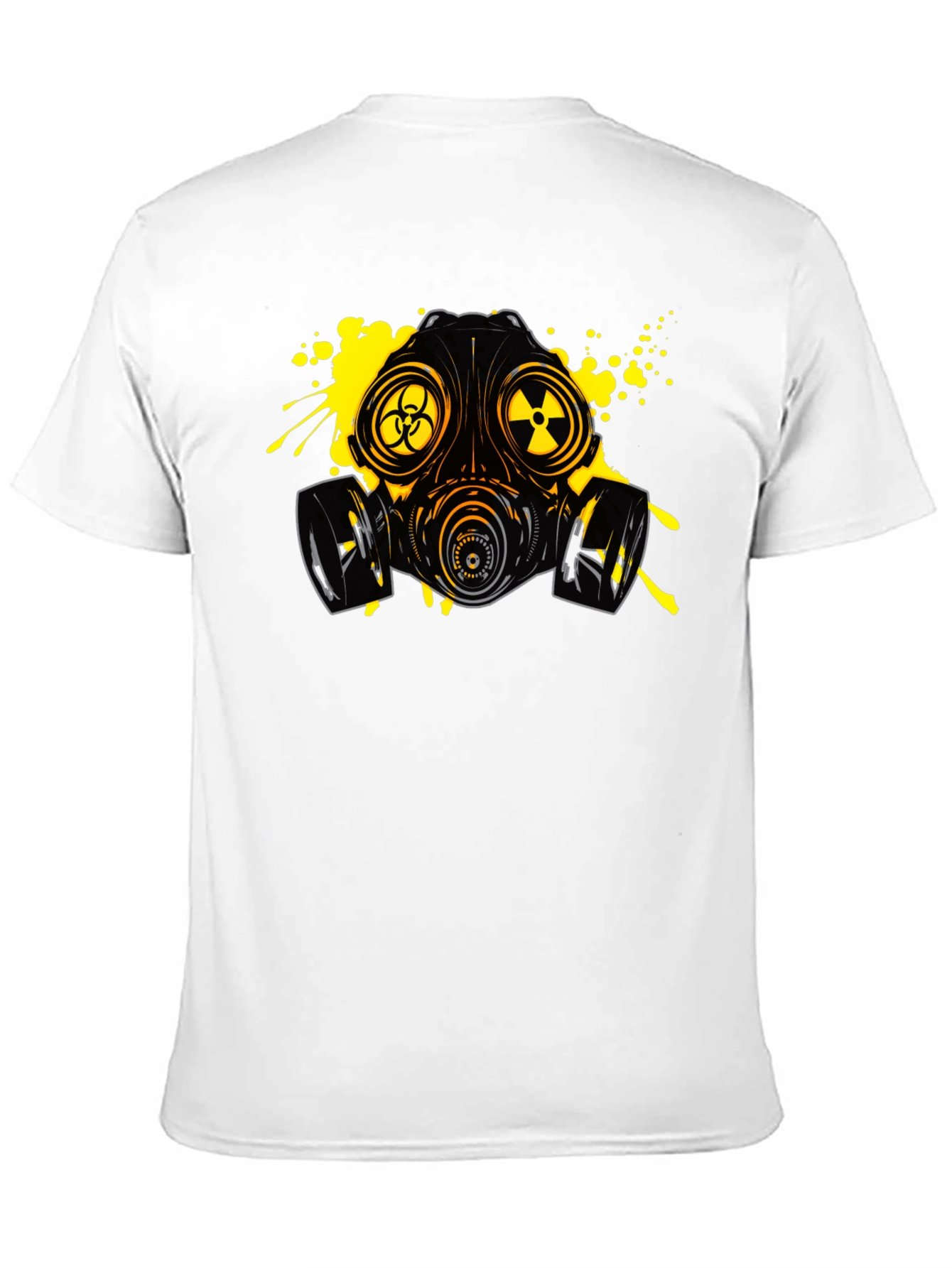 Biohazard Gas Mask Graphic Tee - Black